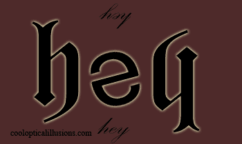 hey ambigram