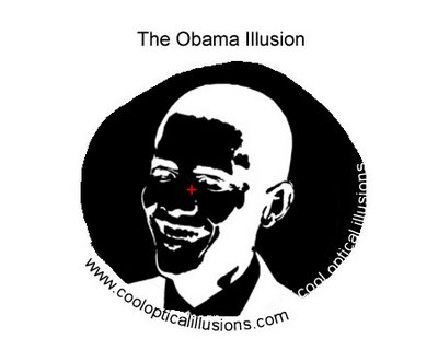printalbe obama optical illusion
