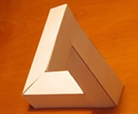 instructions to make your own impossible triangle
